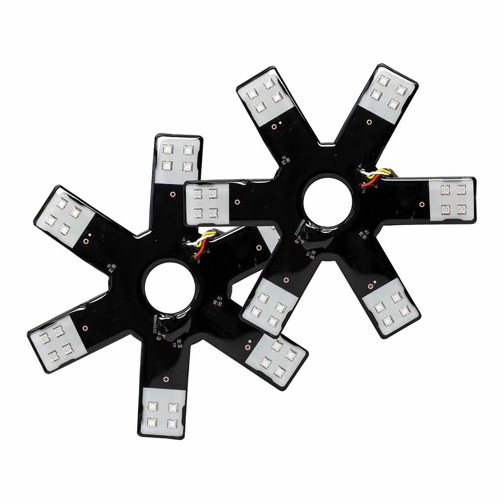 8" RGB Multi-Color Auxiliary Star LED Light Kit - 24 Diodes - Thumbnail 4