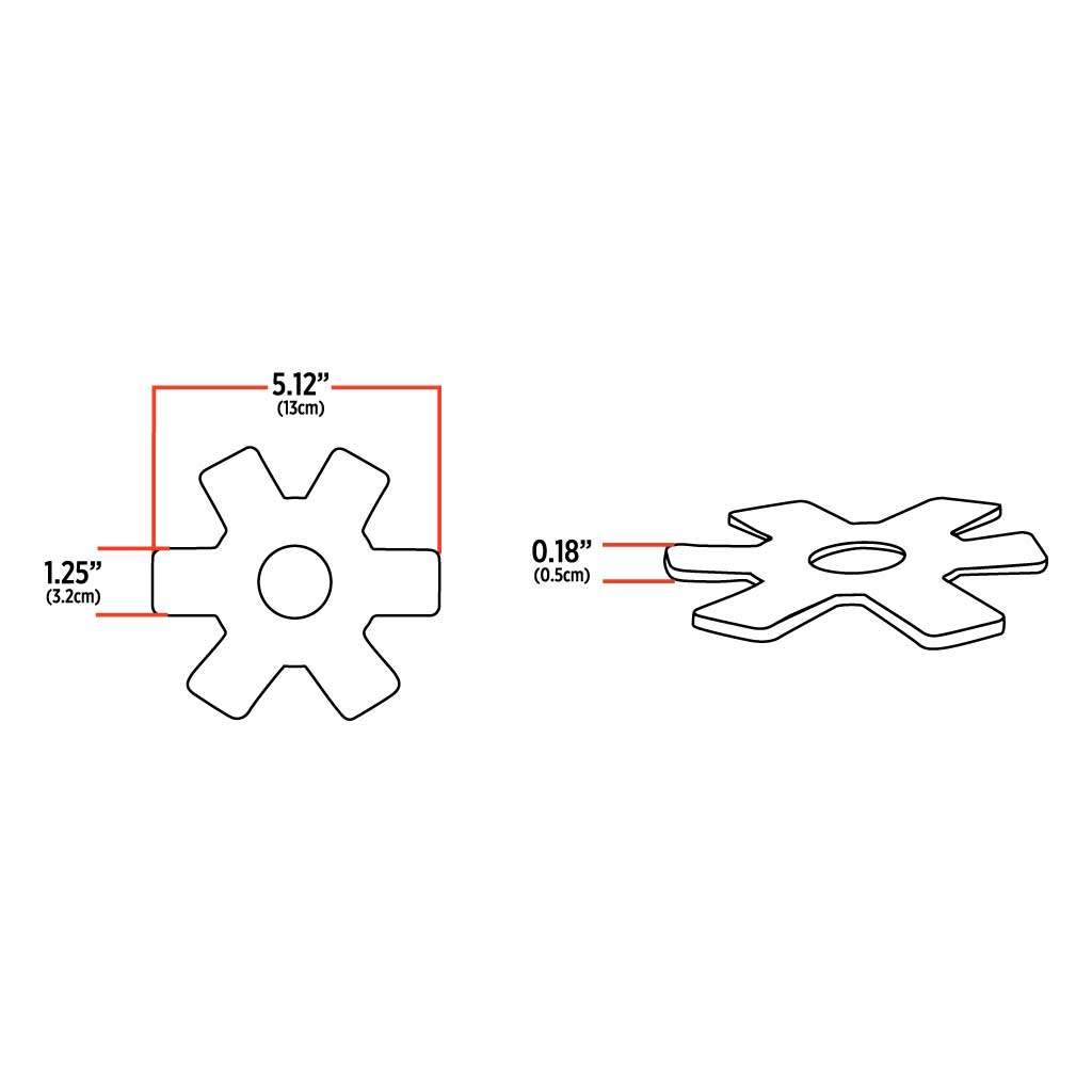 5" Amber Auxiliary Star LED Light for 13" & 15" Donaldson/Vortox Air Cleaners - 24 Diodes