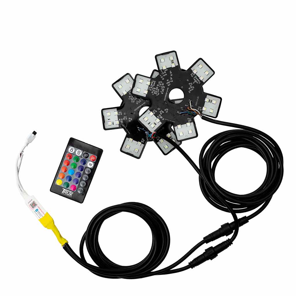 5" RGB Multi-Color Auxiliary Star LED Light Kit - 24 Diodes - Thumbnail 2