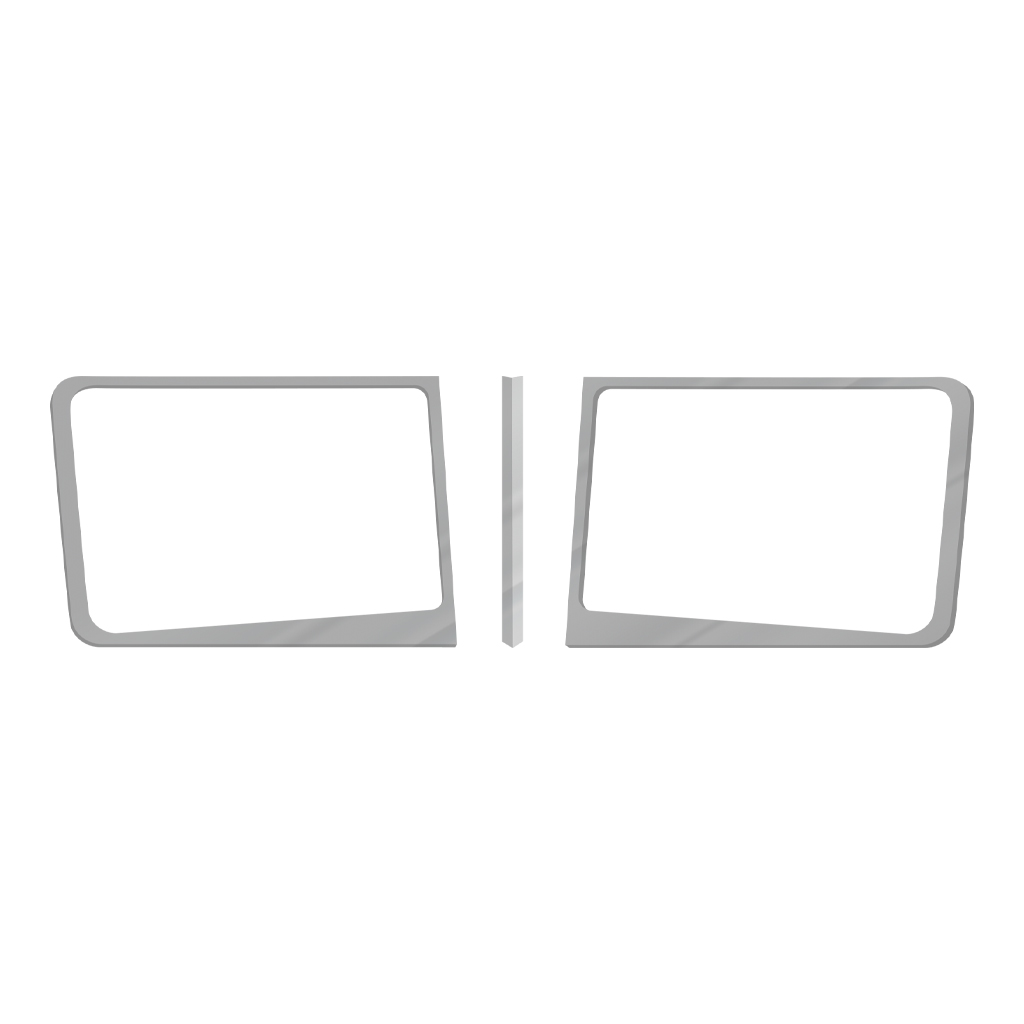 PB. Windshield Contour & Center Trim Kit (1988+) - Wide Inner Bottom