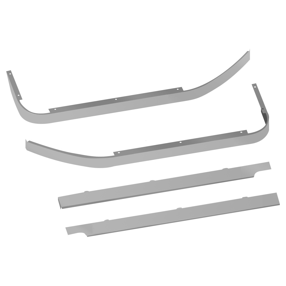 PB. 579 Long Hood Cab & 44" Sleeper Kit - Underbody Exhaust | No Block Heater | 10 x Slotted Holes