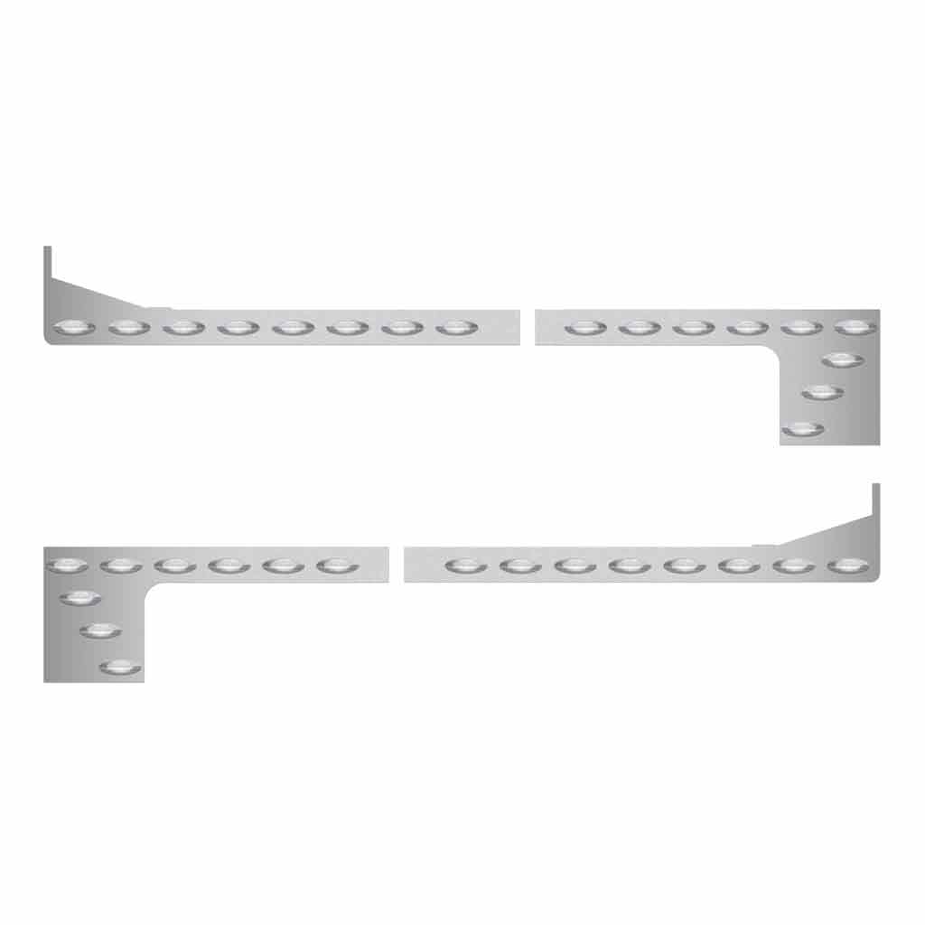 PB. 379/378 Southern Style 6" Wide Cowl,Cab,72" (Old 63") Sleeper with Extension Kit - G4 LEDs (Clear Lens)