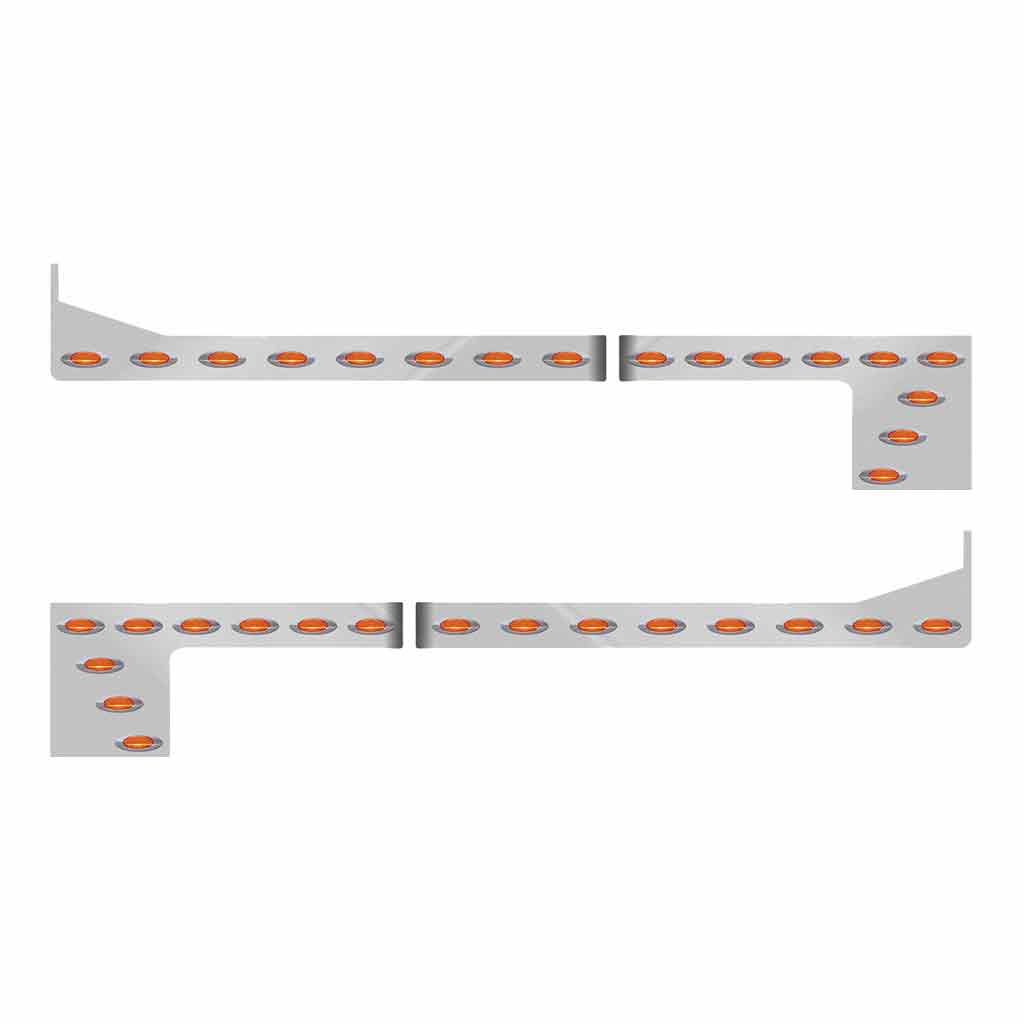 PB. 379/378 Southern Style 9" Wide Cowl,Cab & 78" (Old 70") Sleeper with Extension Kit - G4 LEDs (Amber Lens)