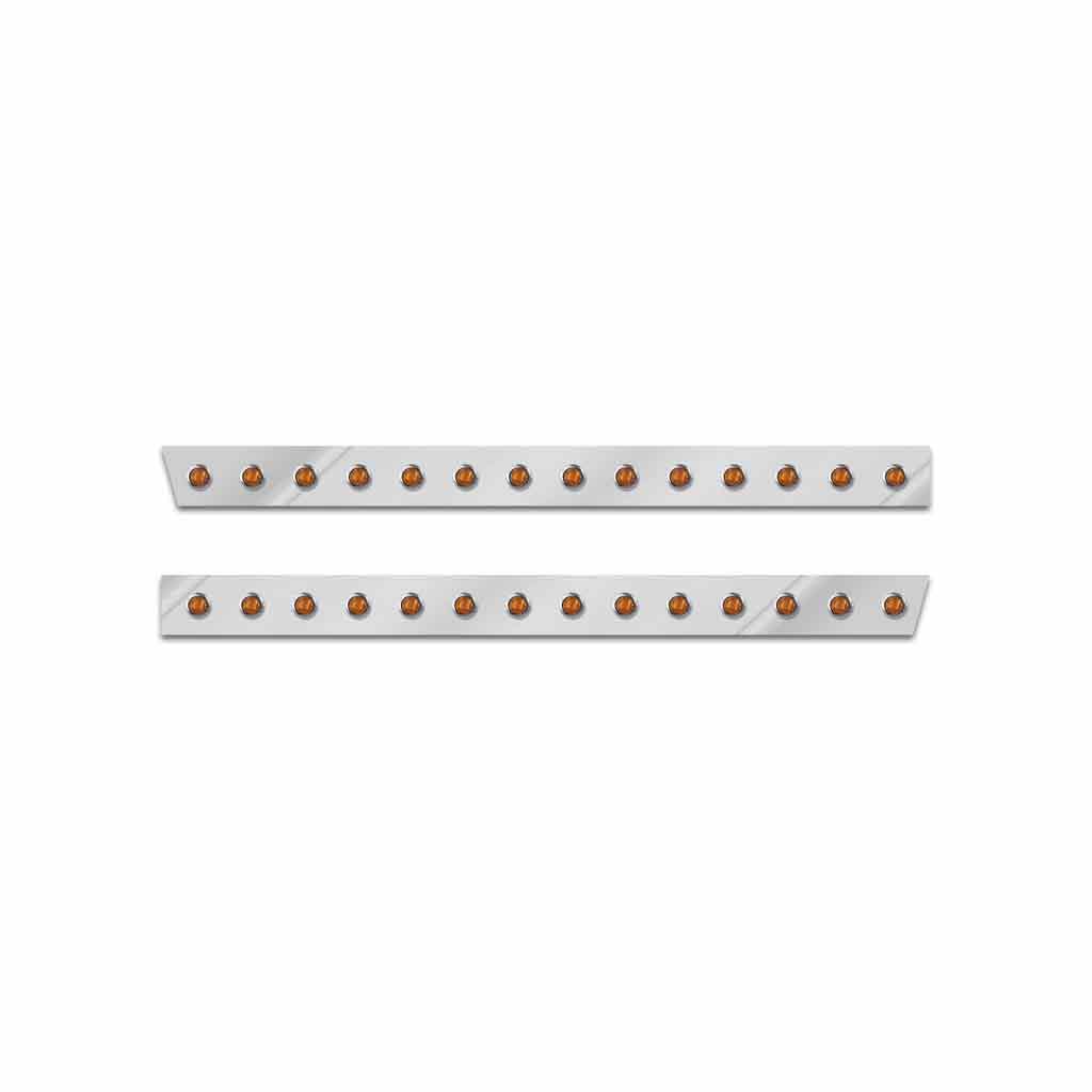 PB. 379/378 Cab Panels - 3/4" Round LEDs (Amber Lens)