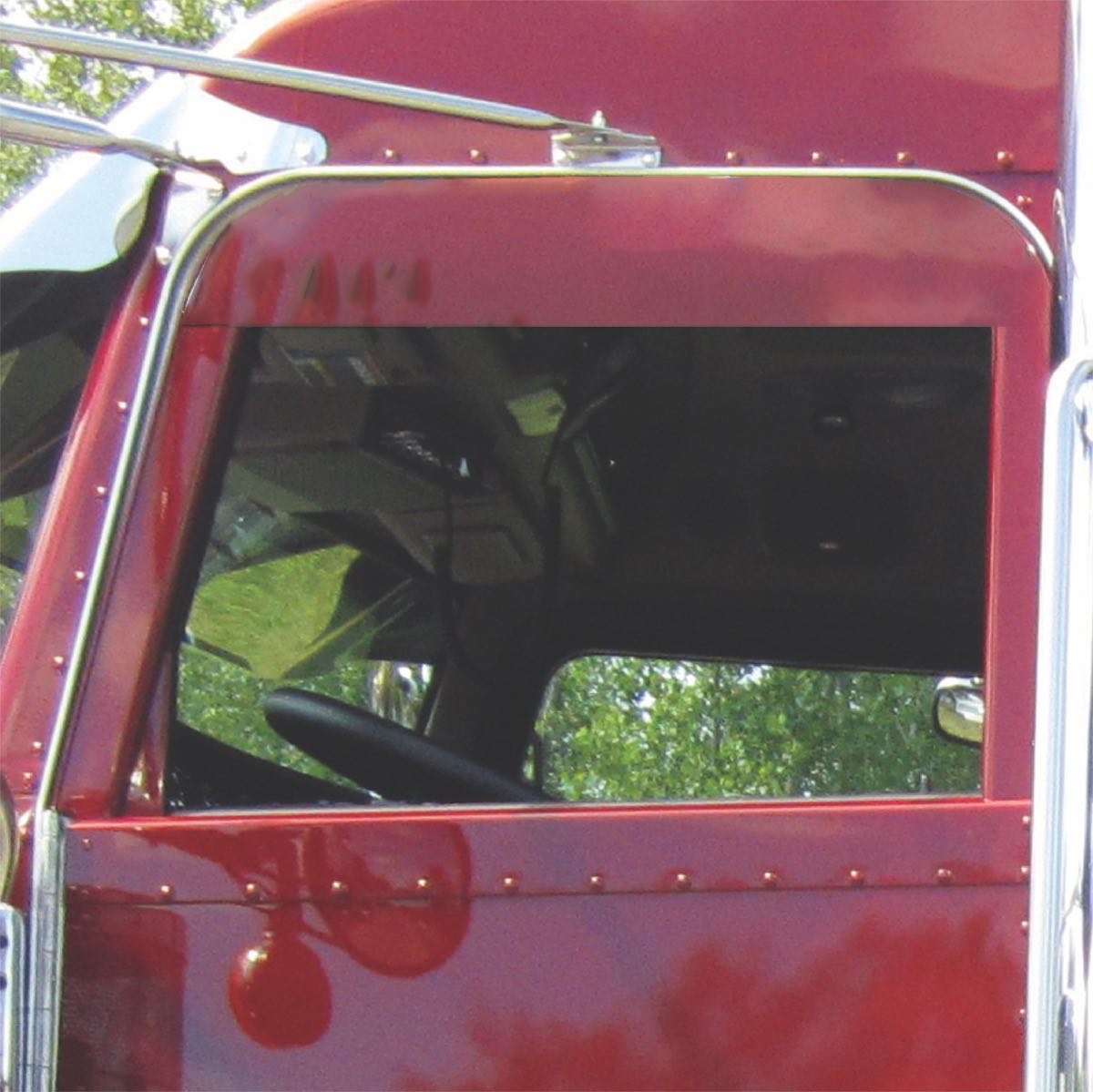 PB. 5" Window Chop Tops (2006-2020) - Cab Mounted Mirrors | Paintable