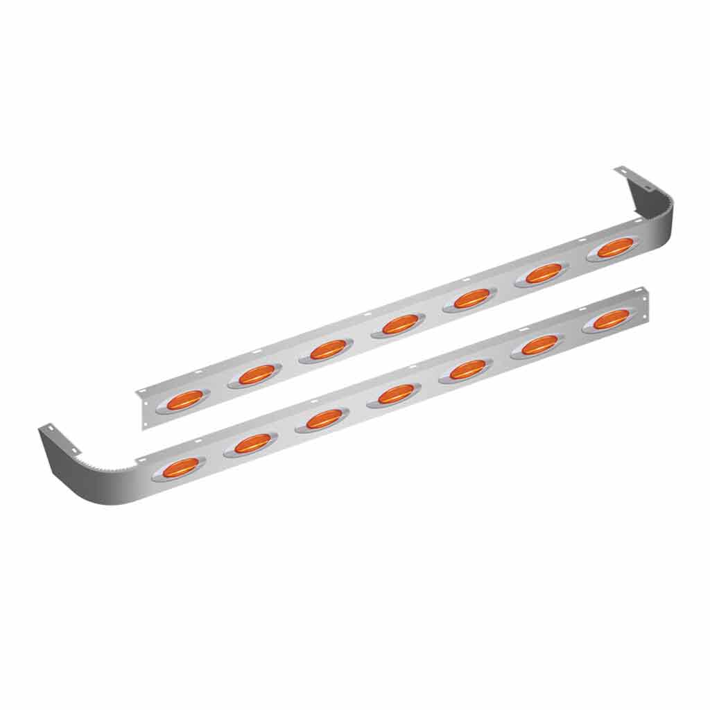 PB. 389/388 72" (Old 63") Sleeper with Extension Kit - G4 LEDs (Amber Lens)