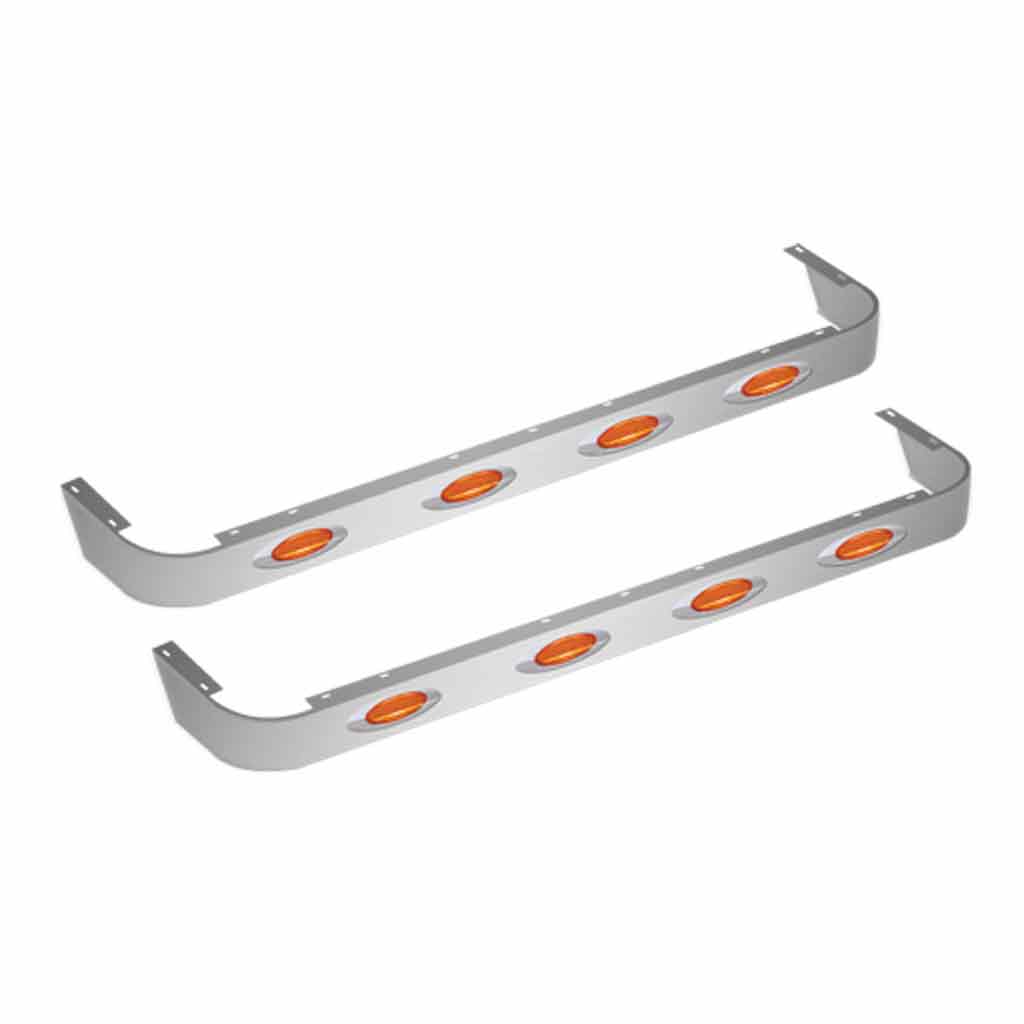 PB. 389 Long Hood 72" (Old 63") Sleeper Panels - With Wrap | G4 LEDs (Amber Lens)