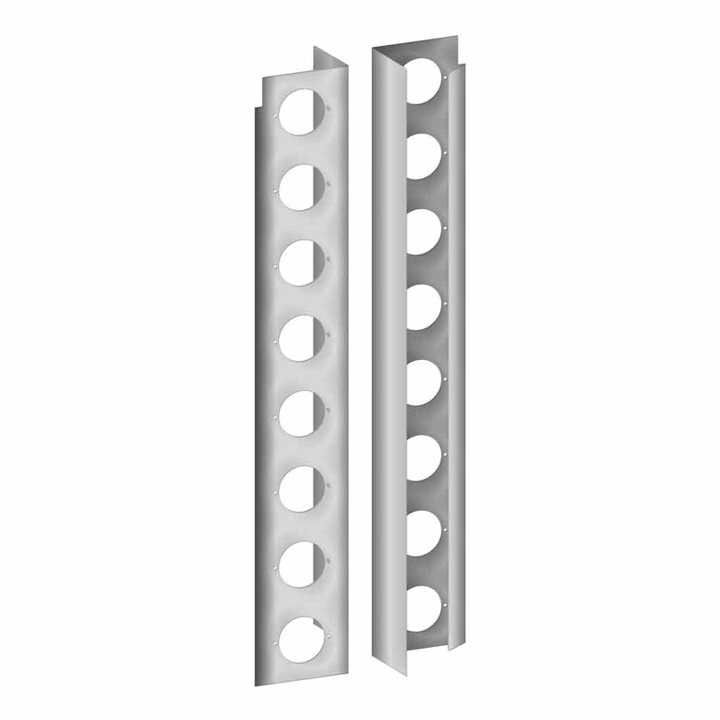 PB. 389/388 Rear 15" Premium Flangeless Air Cleaner LED Light Bars (2010+) - 16 x 2" Holes