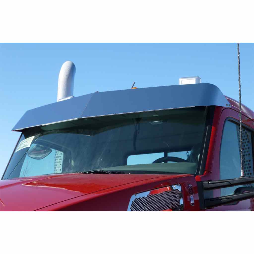 PB. / KW. 11.5" Low Roof Day Cab Sun Visor - Boltless | 18 x 3/4" Holes
