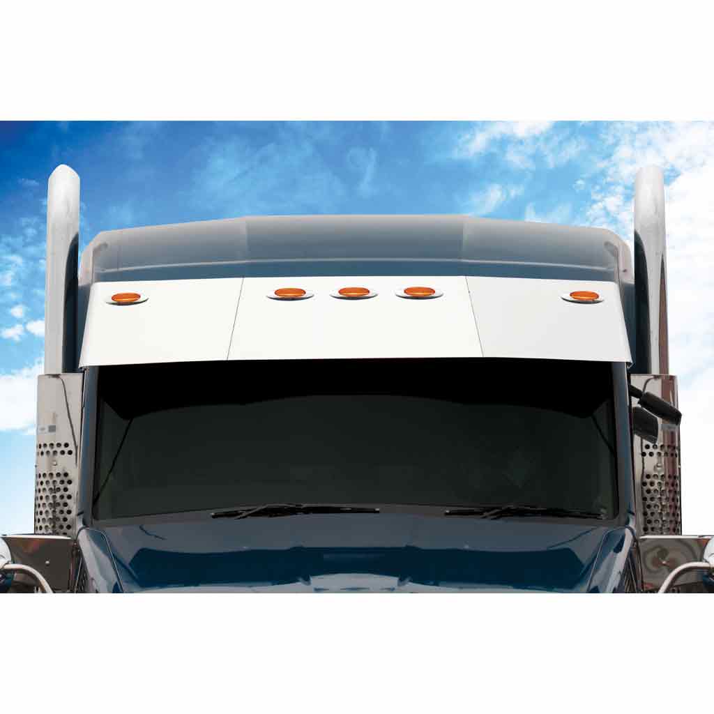 KW. 15.5" Mid Roof & Standup Sleeper Sun Visor (2013-2021) - Blind Mount | 5 x Slotted Holes