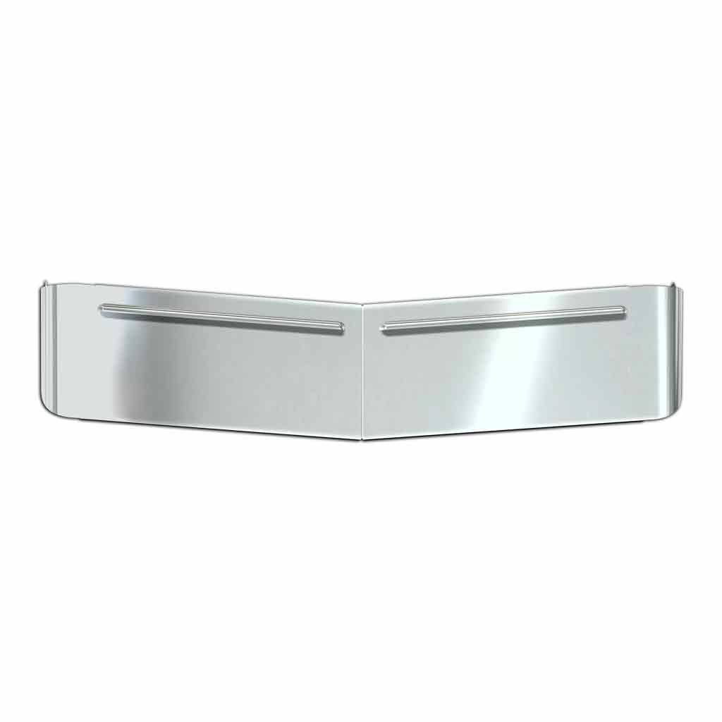 KW. 13" Curved Glass Post-Mount Louvered Sun Visor