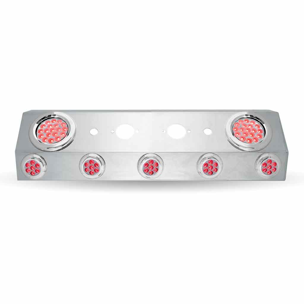 Dual LED Air Line Box - 4" & 2" LEDs (Clear Lens) | Stainless Steel - Thumbnail 7