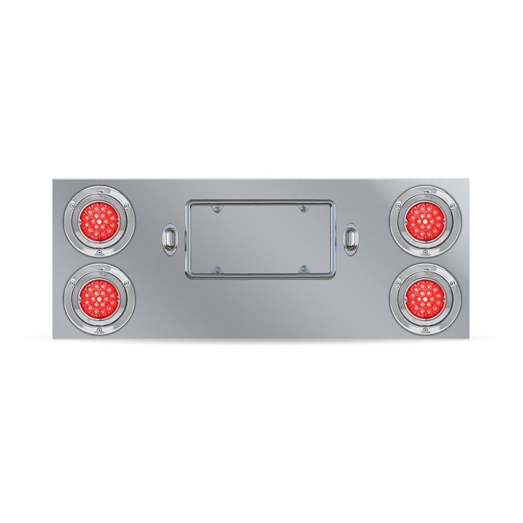 LED Rear Center Panel - Star-Burst Watermelon LEDs (Red Lens)