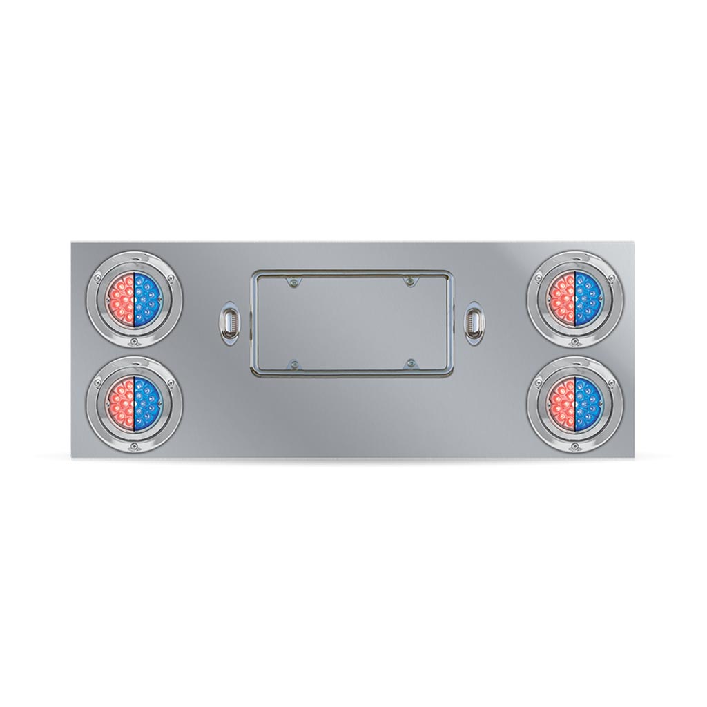 LED Rear Center Panel - Star-Burst Watermelon LEDs (Red Lens)