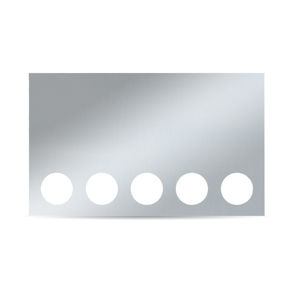 20" Drop LED Rear Center Panel - 5 x 4" Holes | 304 Stainless Steel