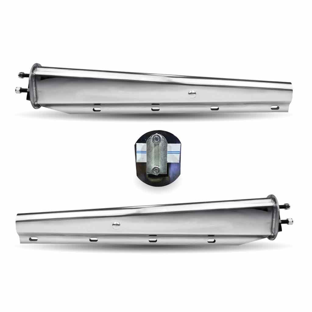 30" Mud Flap Hangers - 2 1/2" Bolt Spacing | Stainless Steel - Thumbnail 2