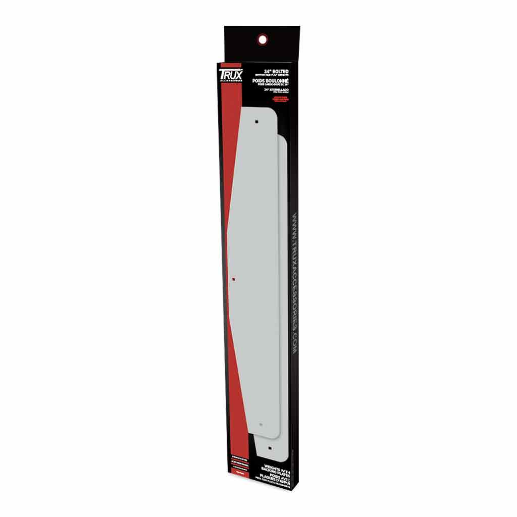 24" Angled Bottom Mud Flap Weights - Bolted | Stainless Steel