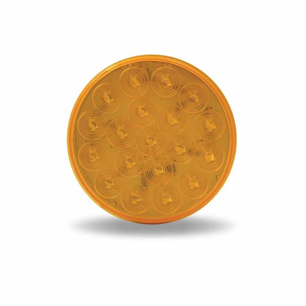 4" Amber Turn & Marker Round LED Light - 19 Diodes