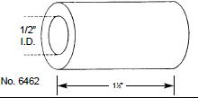 6462 1 1/2" long & 1/2" I.D. Spacer - Main Image