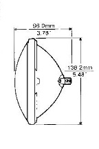 U-4007 6" dia., PAR 46, Flood, Spot Sealed Beam Lamp - Thumbnail 2