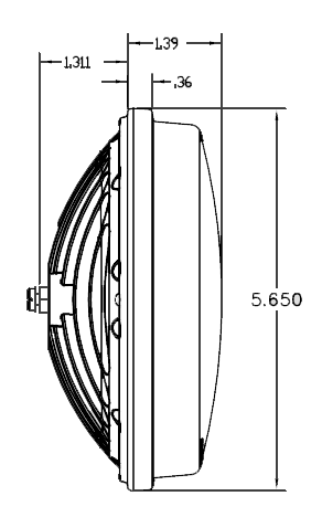 U-P46SC 6" dia. LED Clear Spot Lamp - Thumbnail 2