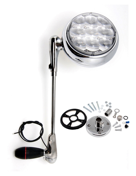 W385 6" dia. LED Rooflight, 30 watt, Chrome - Main Image