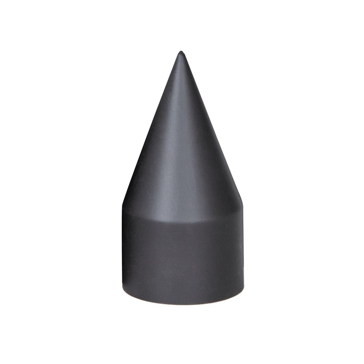 33mm X 4-1/8" Matte Black Spike Nut Covers - Thread-On (60-Pack) - Thumbnail 2