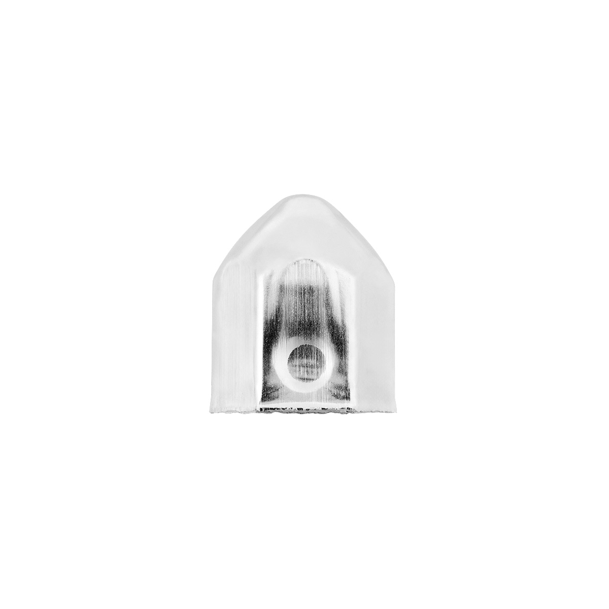1-1/2" X 2-1/4" Chrome Steel Pointed Nut Cover - Thumbnail 2
