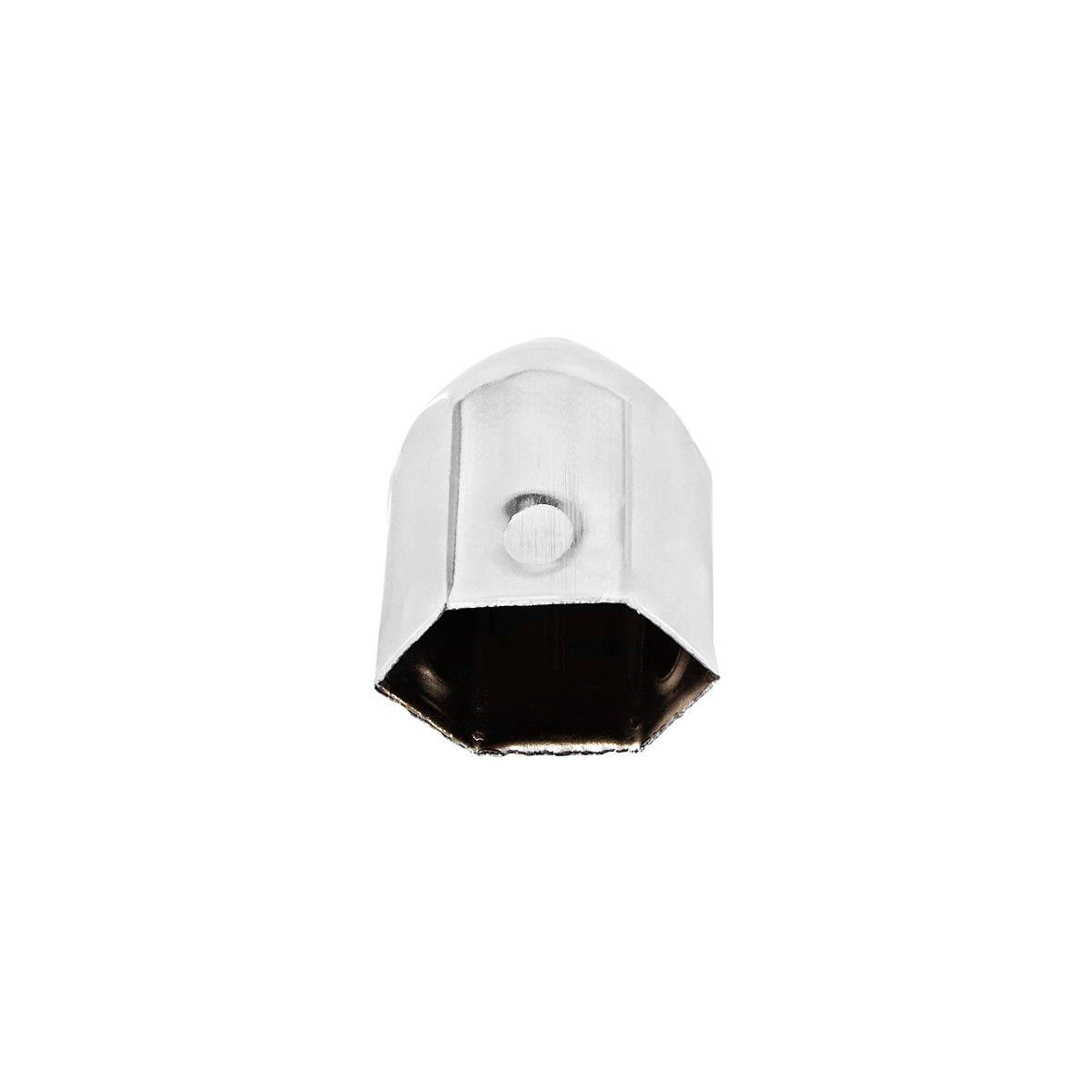 1-1/2" X 2-1/4" Chrome Steel Pointed Nut Cover - Thumbnail 3