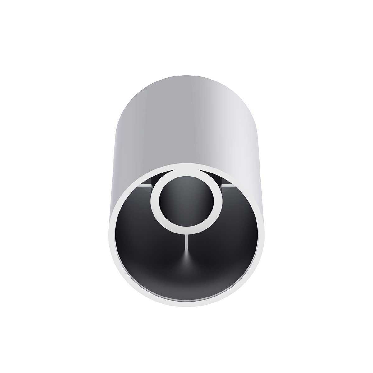 33mm x 3-1/2" Chrome Plastic Cylinder Nut Cover - Thread-On (Bulk) - Thumbnail 3