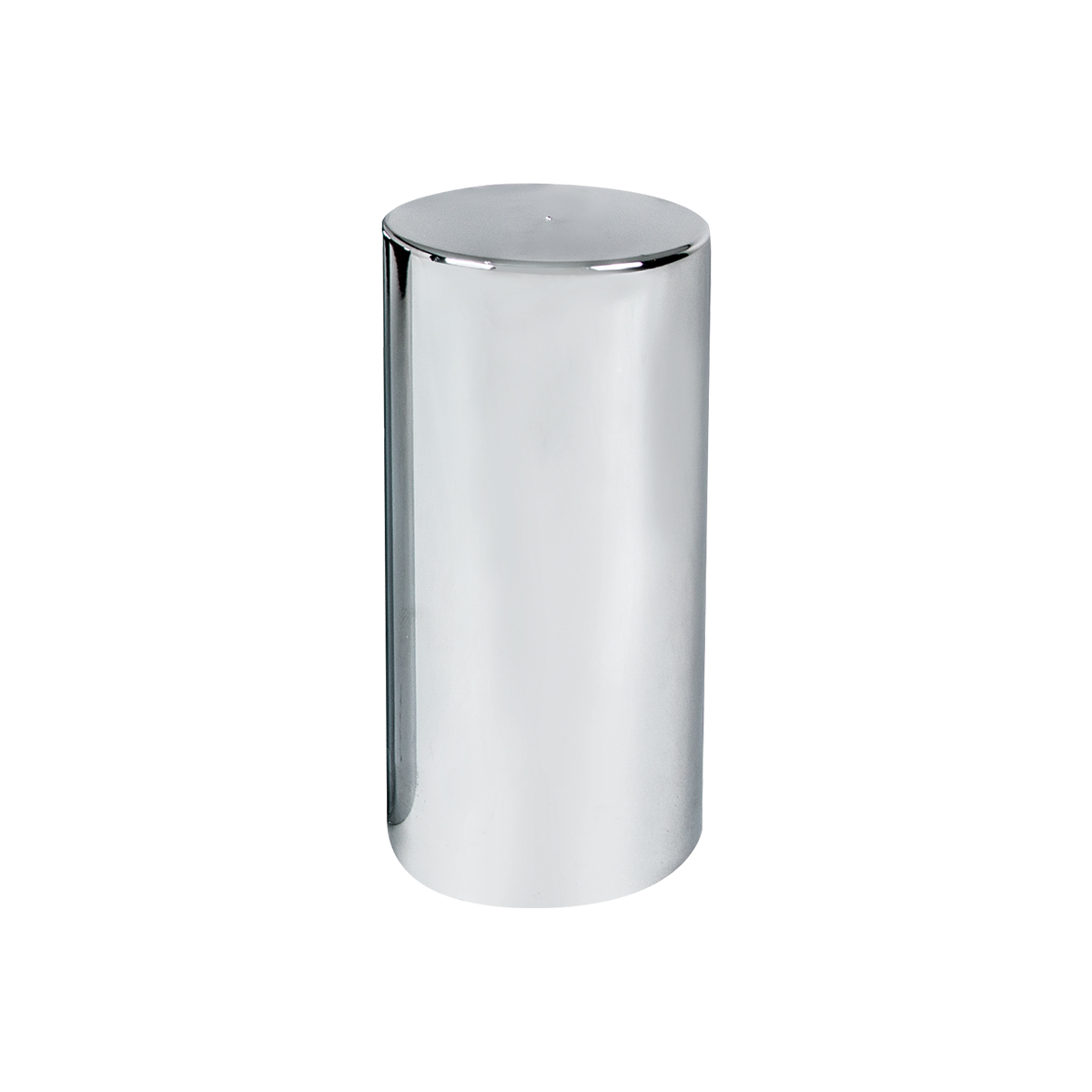 33mm X 4-1/4" Chrome Plastic Tall Cylinder Nut Covers - Thread-On (60-Pack) - Thumbnail 2