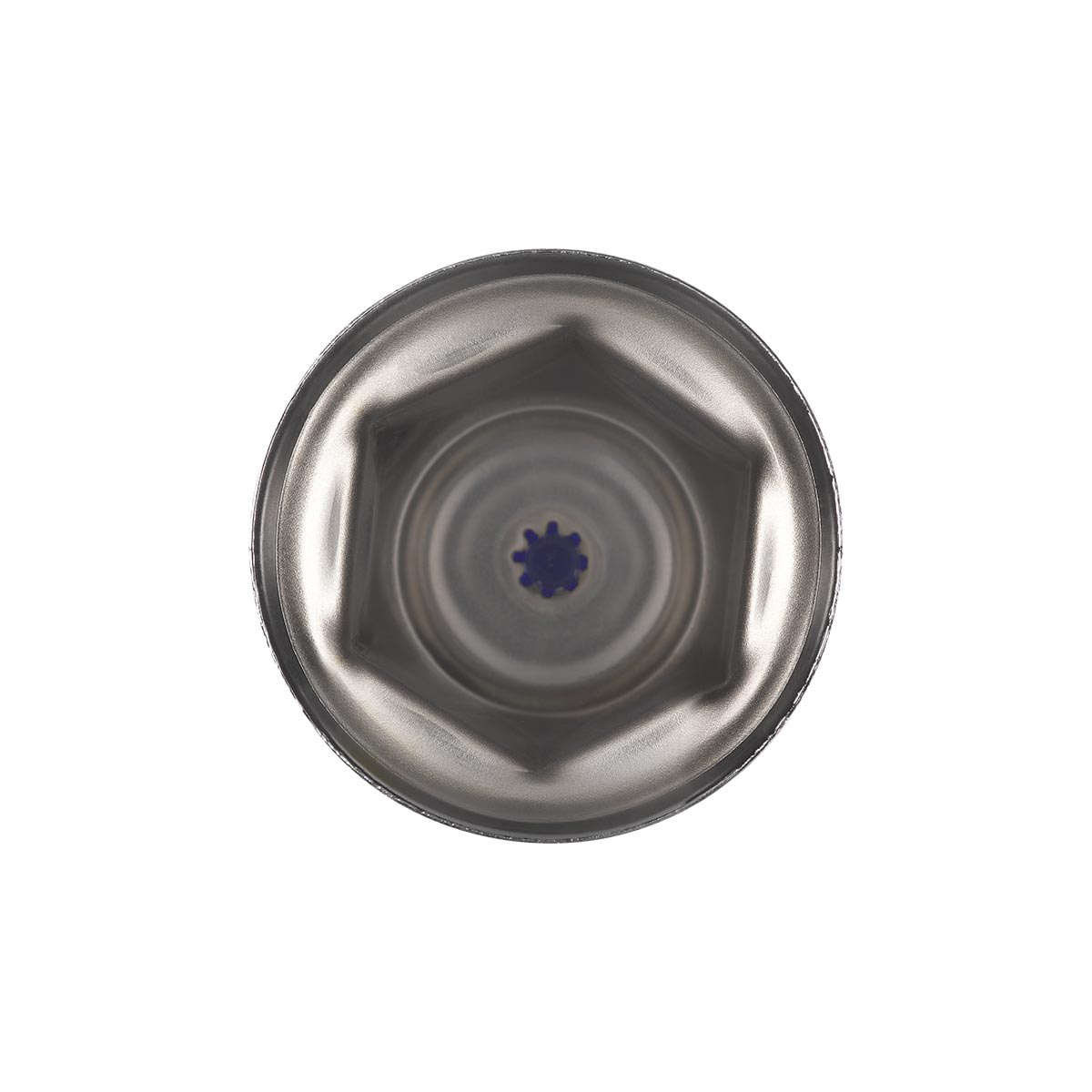 33mm X 2" Chrome Steel Reflector Nut Cover With Flange - Blue (50 Pcs) - Thumbnail 5