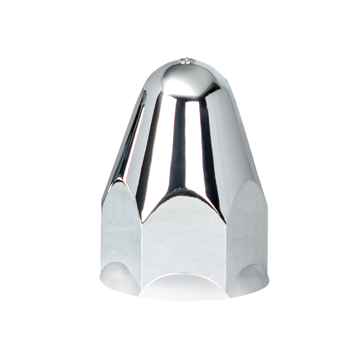 1-1/2" X 2-3/4" Chrome Plastic Bullet Nut Cover - Push-On (Bulk) - Thumbnail 5