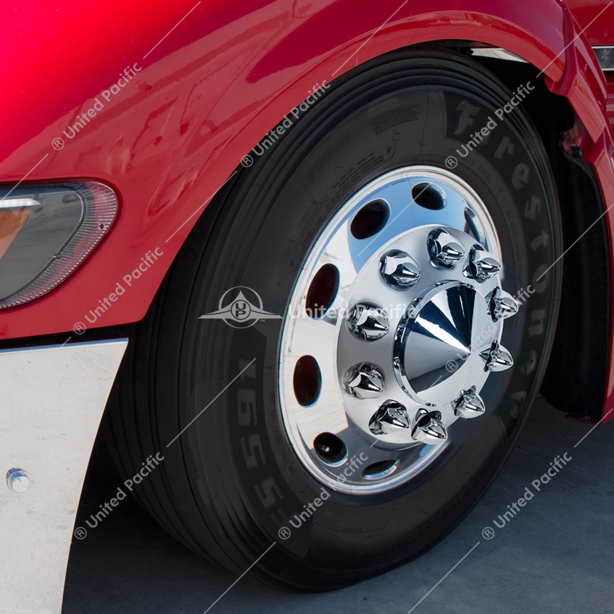 1-1/2" X 2-3/4" Chrome Plastic Bullet Nut Covers - Push-On (20-Pack) - Thumbnail 6