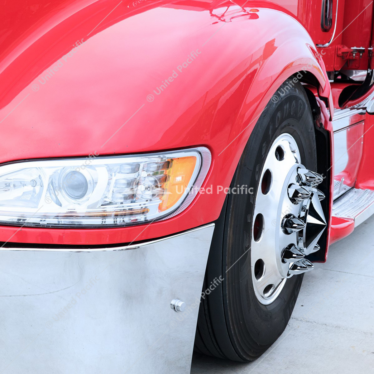 1-1/2" X 2-3/4" Chrome Plastic Bullet Nut Covers - Push-On (60-Pack) - Thumbnail 7