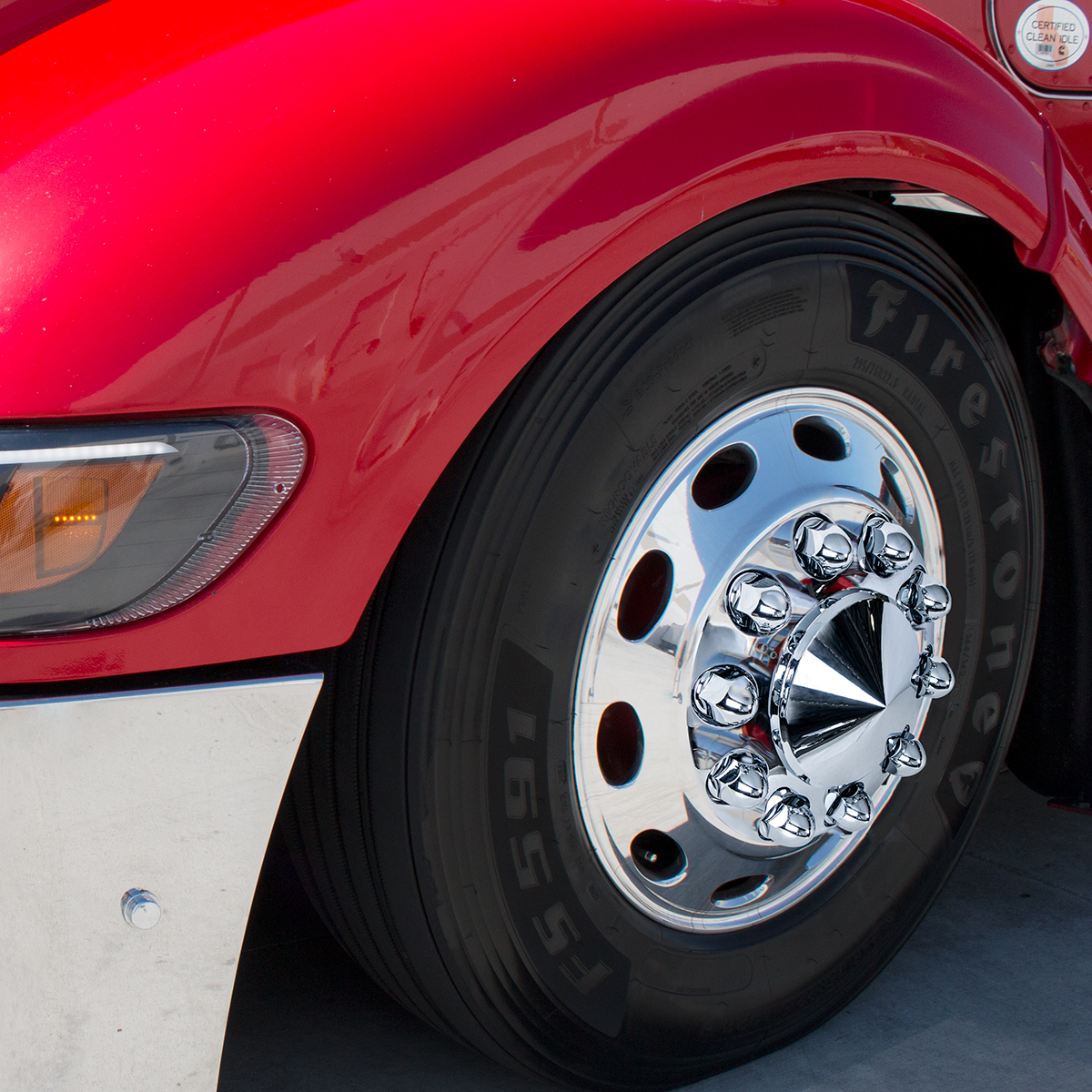 33mm X 2-3/4" Chrome Plastic Bullet Nut Covers With Flange- Push-On (60-Pack) - Thumbnail 4