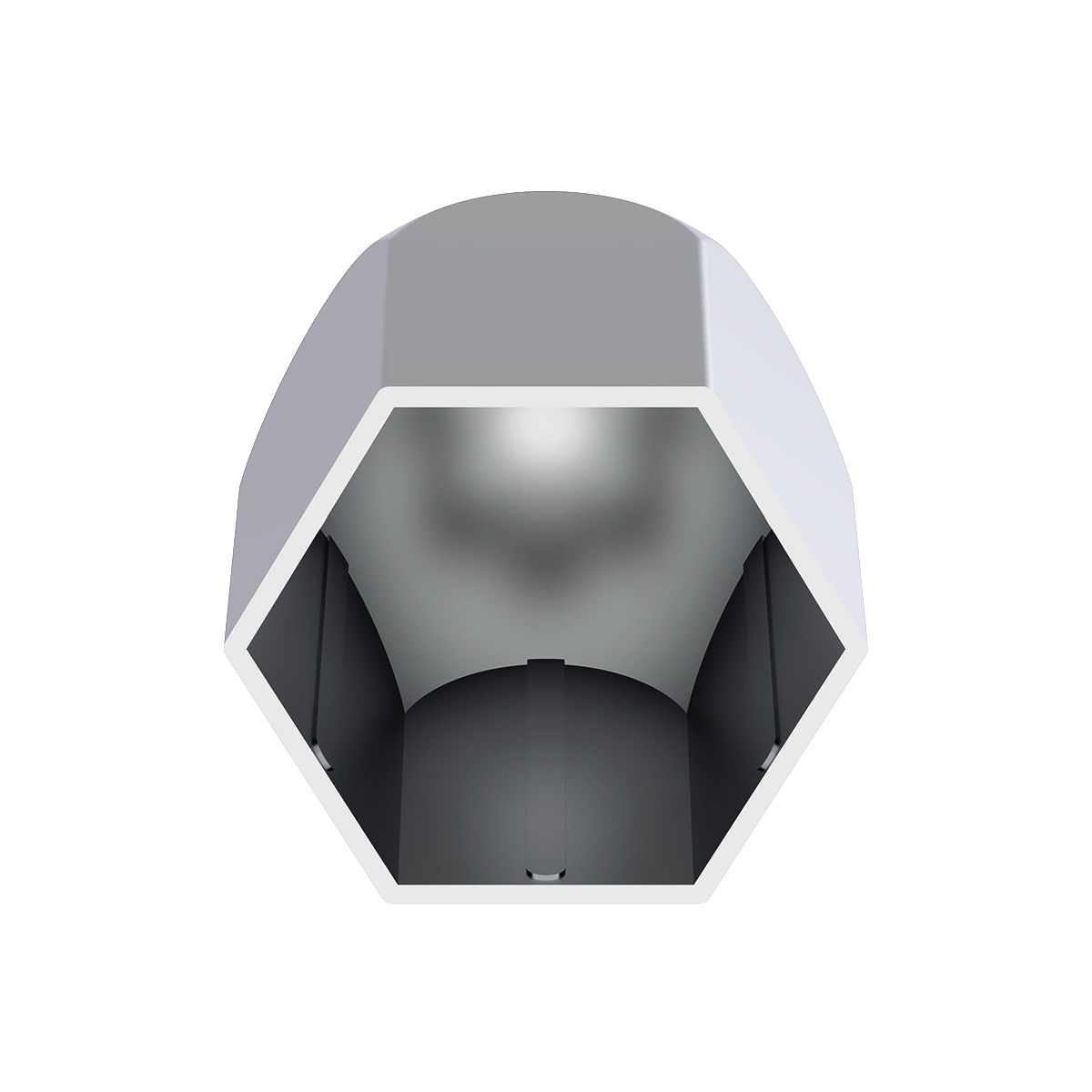 1-1/2" X 2-1/4" Chrome Plastic Standard Nut Covers - Push-On (Box Of 20 ) - Thumbnail 4