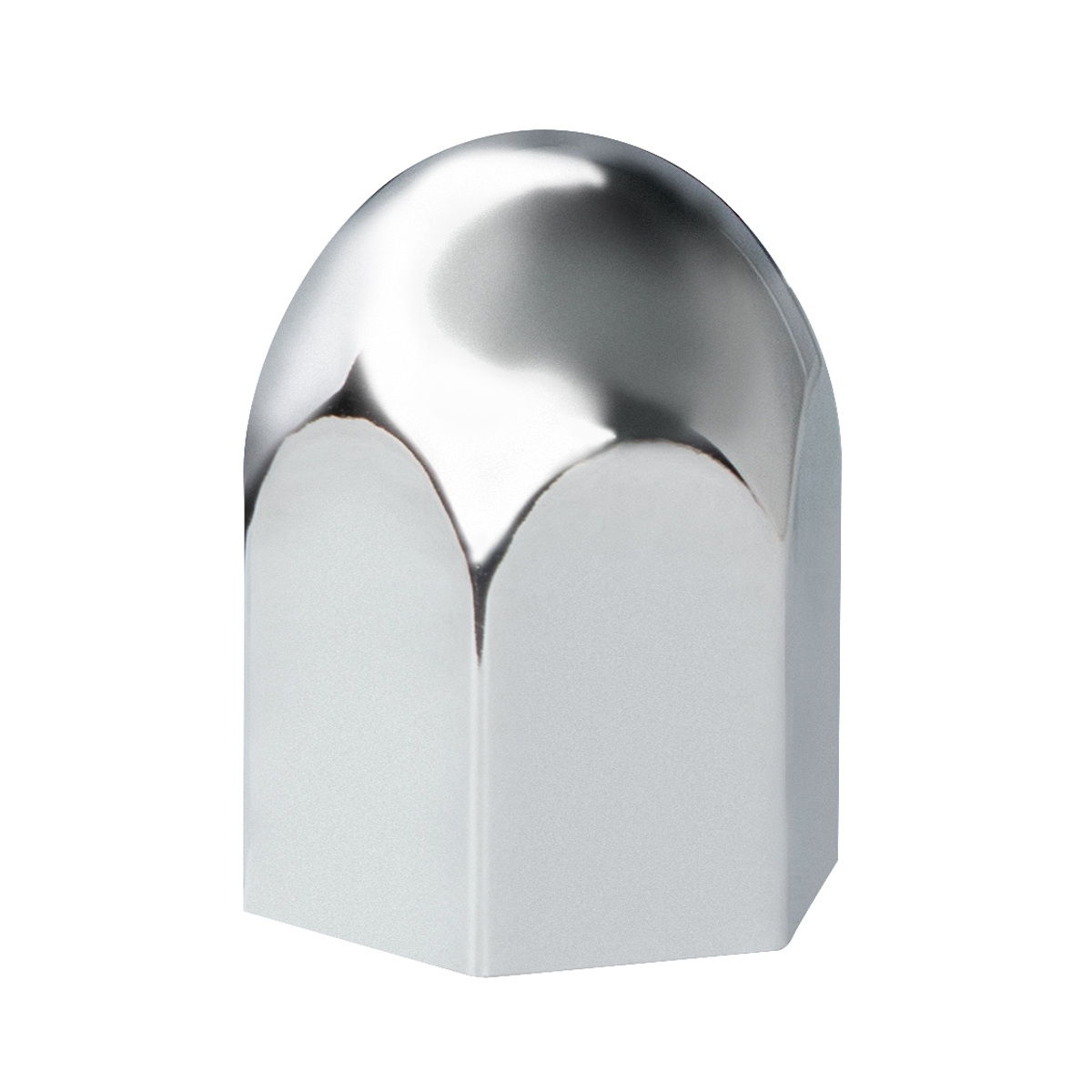 1-1/2" X 2-1/4" Chrome Plastic Standard Nut Cover - Push-On (Bulk) - Thumbnail 5