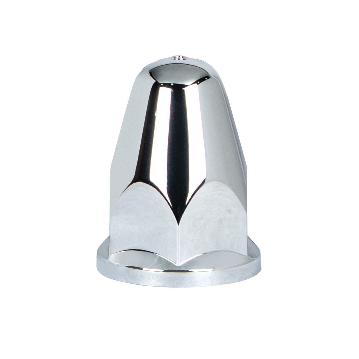 33mm x 2-5/8" Chrome Plastic Bullet Nut Cover With Flange - Push-On (Bulk) - Thumbnail 7