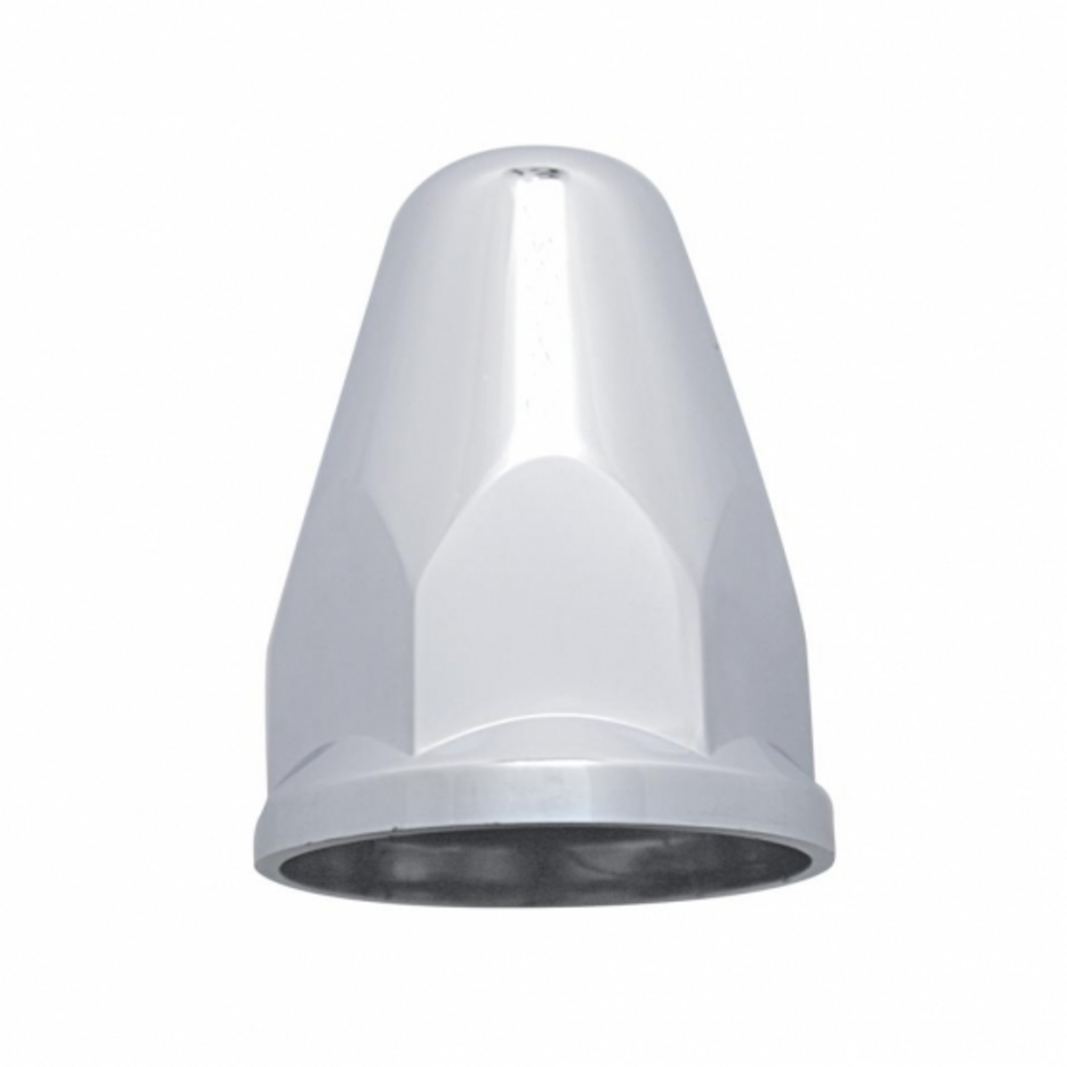 33mm X 2-5/8" Chrome Plastic Bullet Nut Covers With Flange - Push-On (60-Pack) - Thumbnail 7