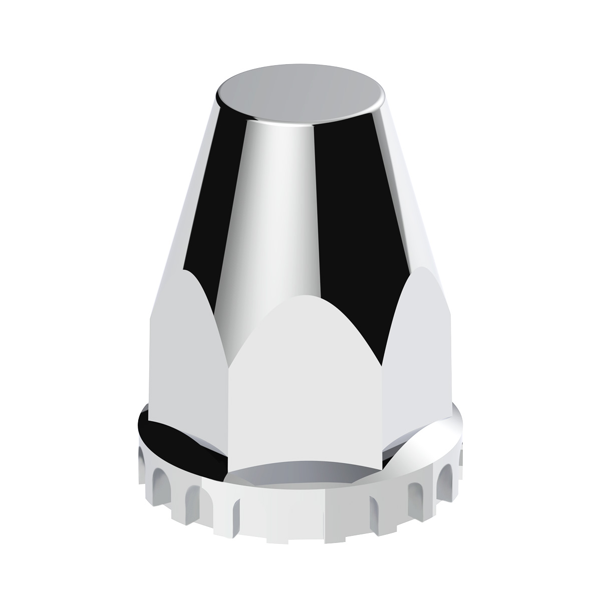 33mm X 2-3/4" Chrome Plastic Original Nut Covers - Thread-On (Box of 10) - Thumbnail 2