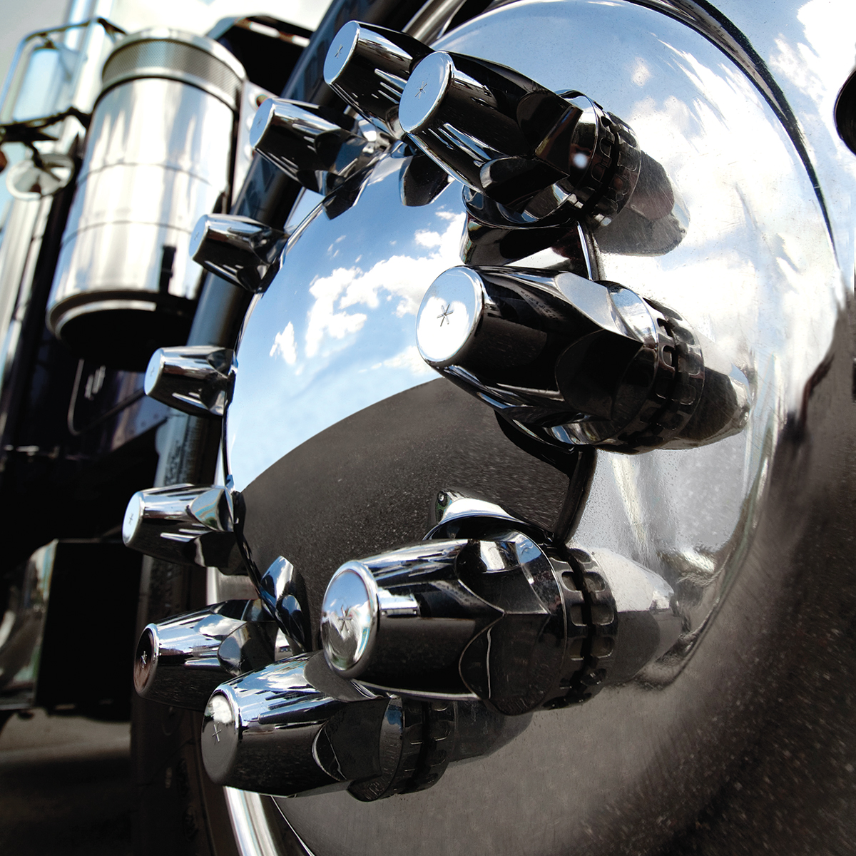 33mm X 2-3/4" Chrome Plastic Original Nut Covers - Thread-On (Box of 10) - Thumbnail 5