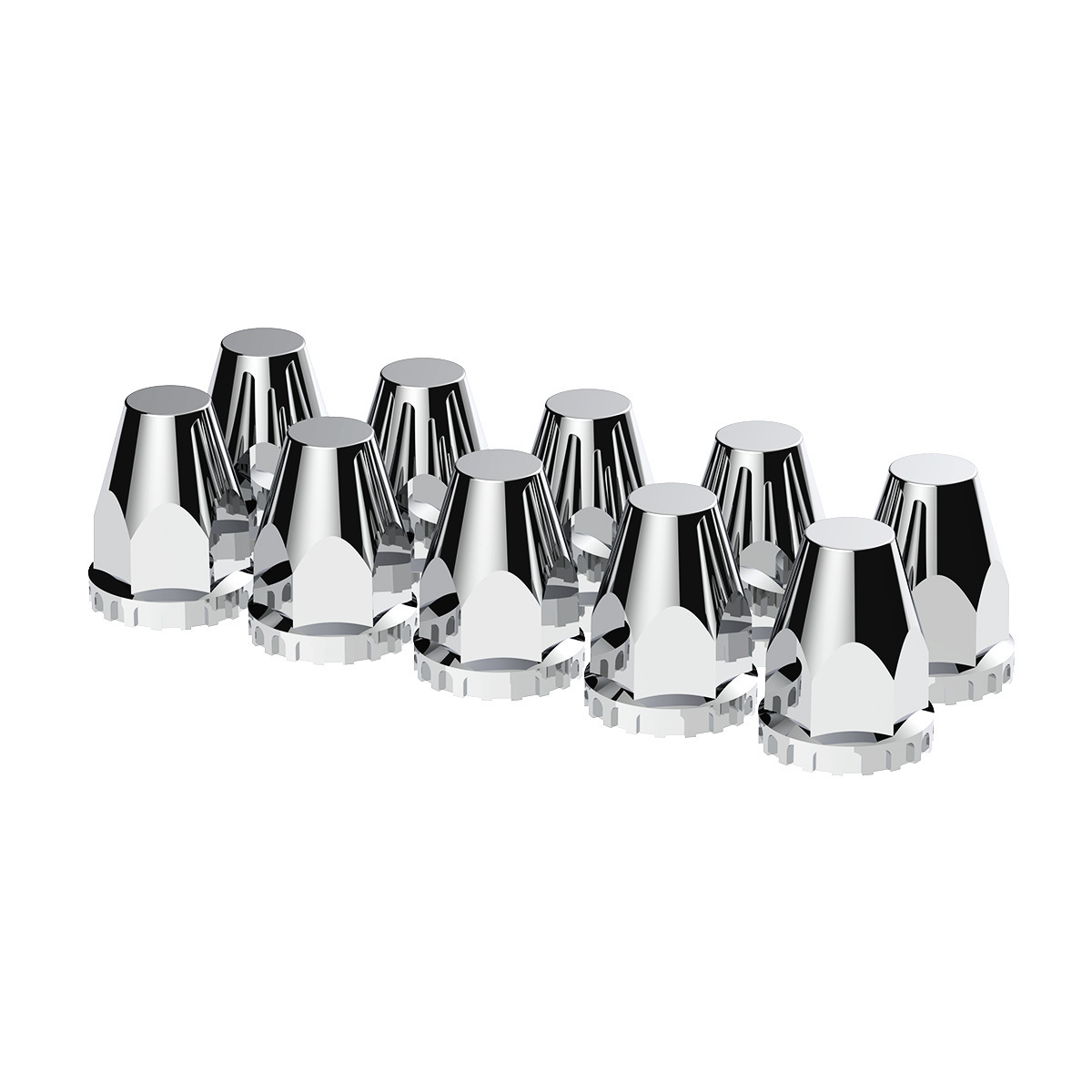 33mm X 2-3/4" Chrome Plastic Original Nut Covers - Thread-On (Box of 10) - Thumbnail 8