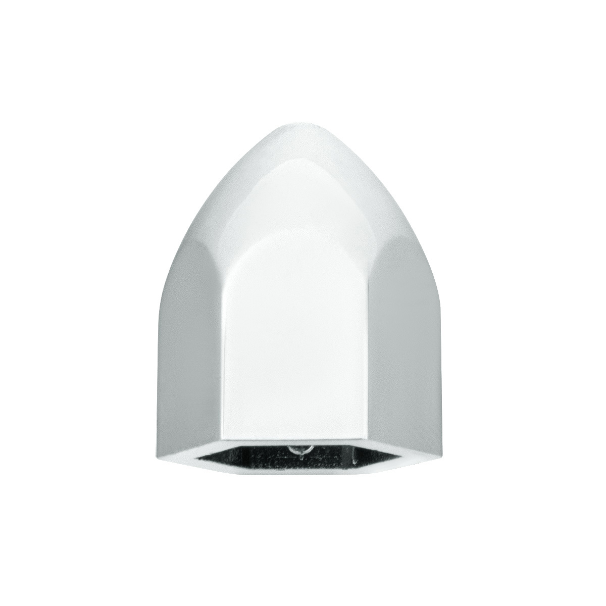 1/2" X 15/16" Chrome Plastic Bullet Nut Cover - Push-On (50-Pack) - Thumbnail 4