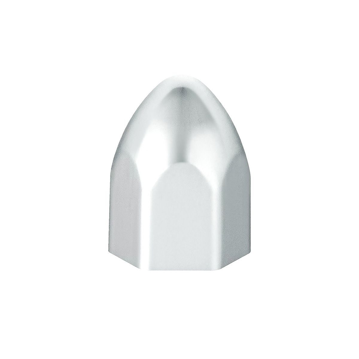 7/16" X 3/4" Chrome Plastic Bullet Nut Cover - Push-On