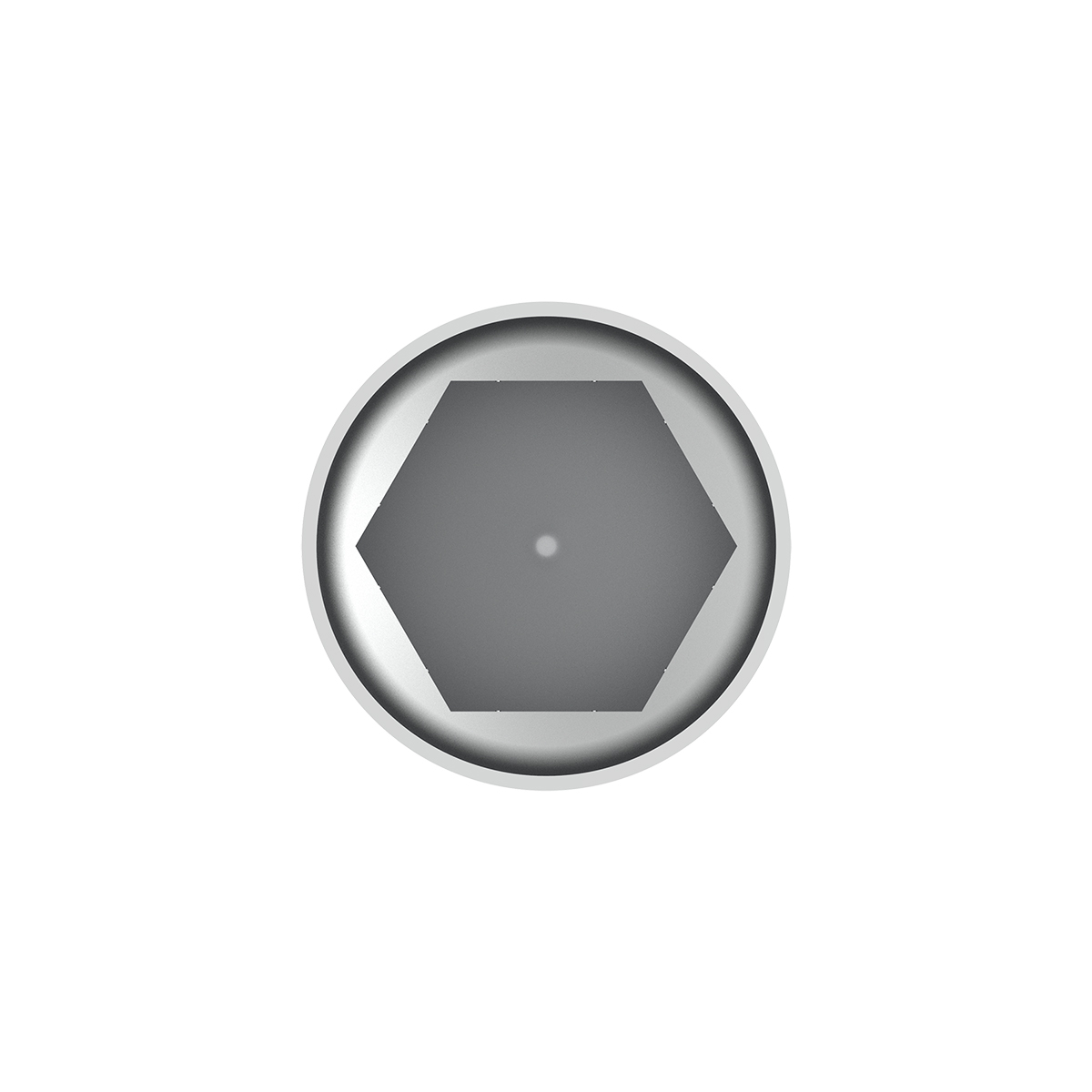 33mm X 2 3/8" Chrome Plastic Bullet Nut Covers W/ Flange - Push-On (Color Box Of 20) - Thumbnail 7