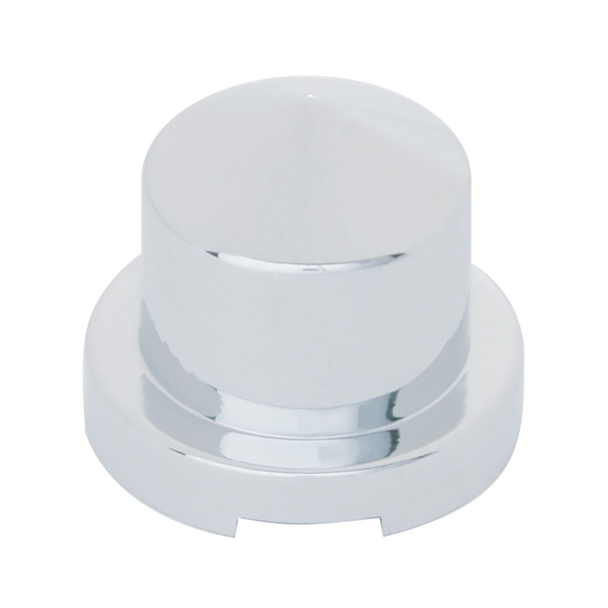 7/16" X 3/4" Chrome Plastic Pointed Nut Cover - Push-On