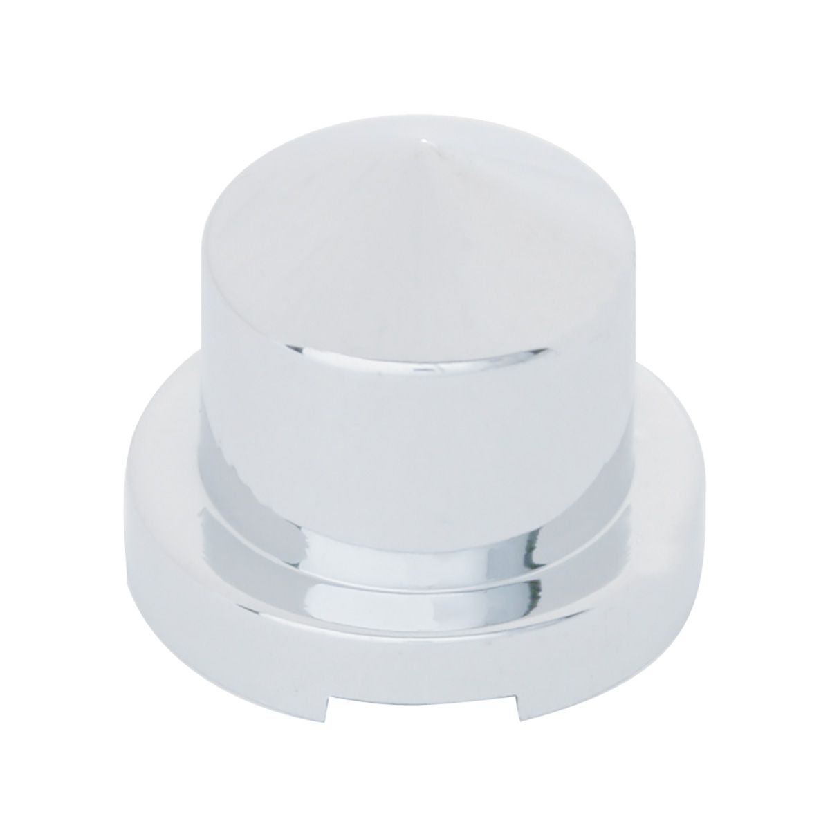 9/16" x 1-1/4" Chrome Plastic Pointed Nut Covers - Push-On (10-Pack)