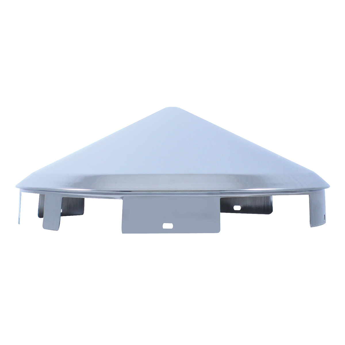 Universal Chrome Pointed Front Hubcap - 1" Lip - Thumbnail 2