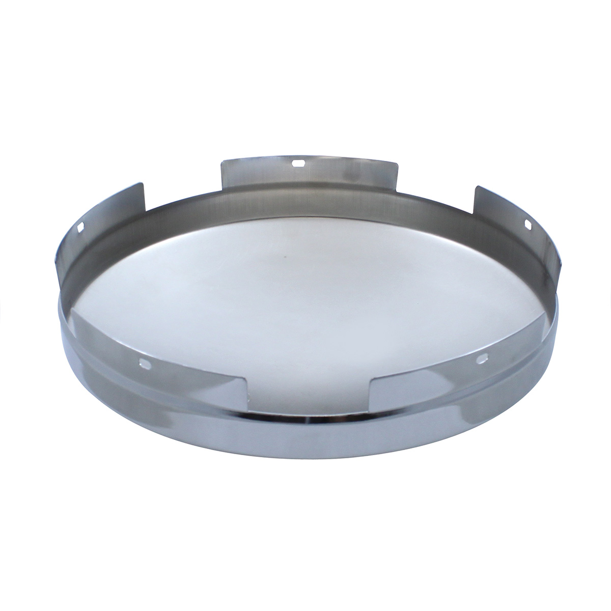 5 Even Notched Chrome Dome Front Hubcap - 3/4" Side Wall - Thumbnail 3